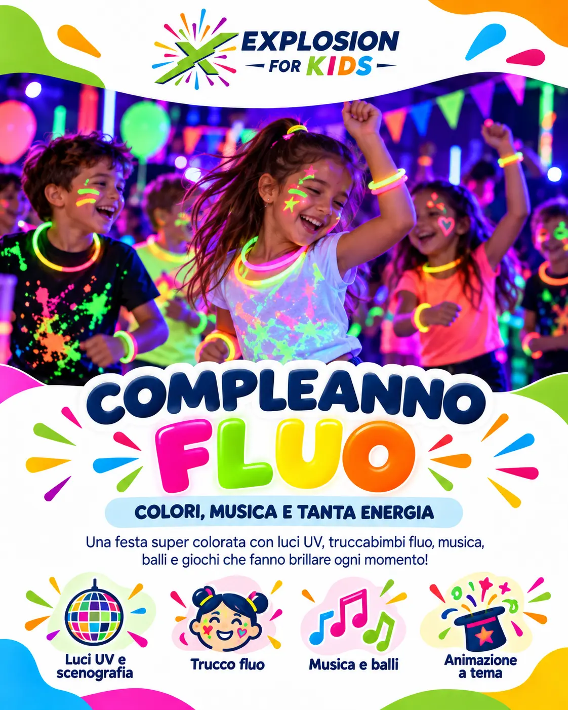 Compleanno Fluo
