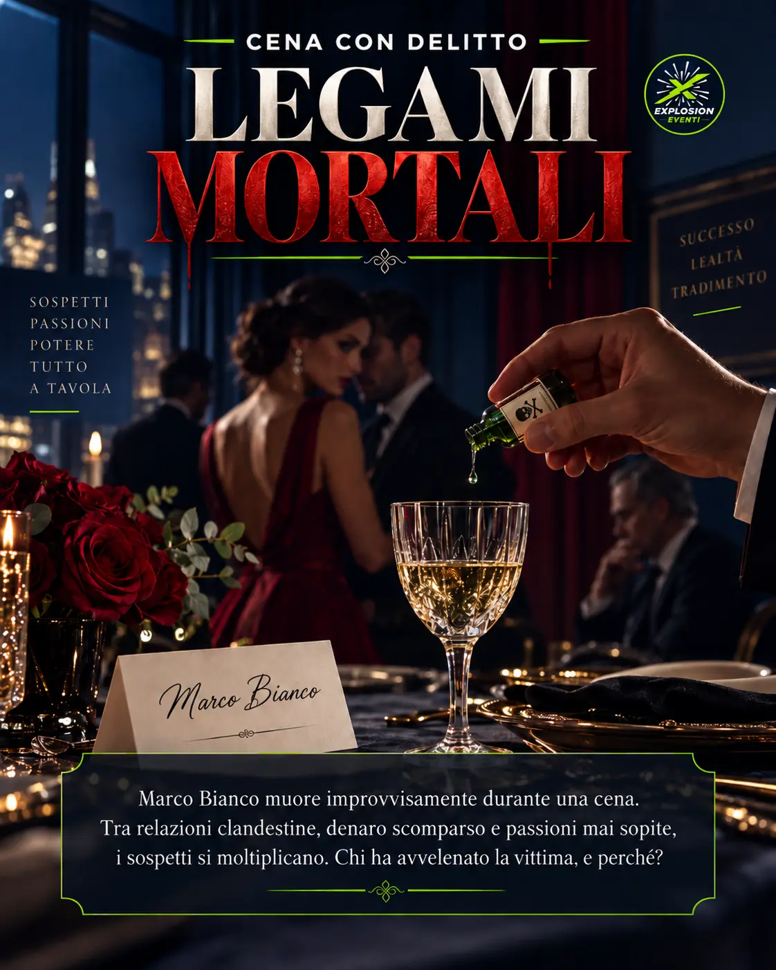 Locandina della Cena con Delitto Legami mortali